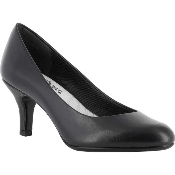 Easy Street Shoes - NEW Easy Street Women's Passion Dress Pump Black Patent IN BOX KITTEN HEEL